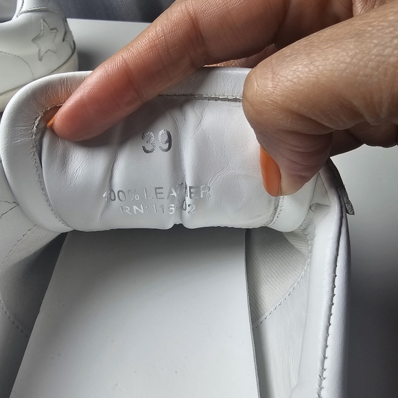 Zadig & Voltaire Women's Stars Lace Up Low Top Sneakers New No Box - Size 39 - Picture 9 of 10